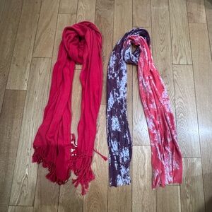 2 Red soft Women’s Scarf Set